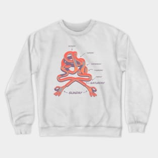 Anatomy of a Week Crewneck Sweatshirt